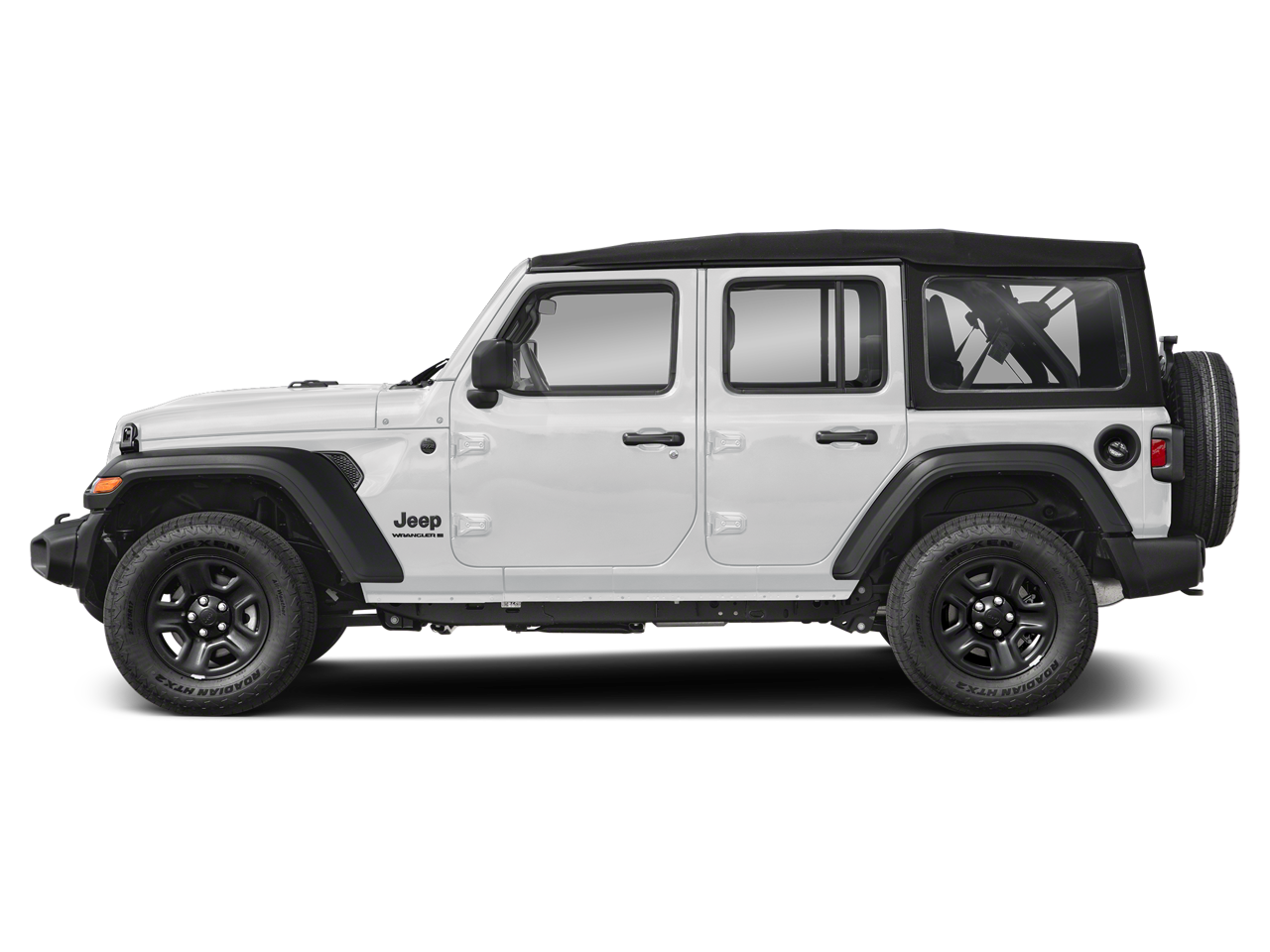 2024 Jeep Wrangler — rear three-quarter view