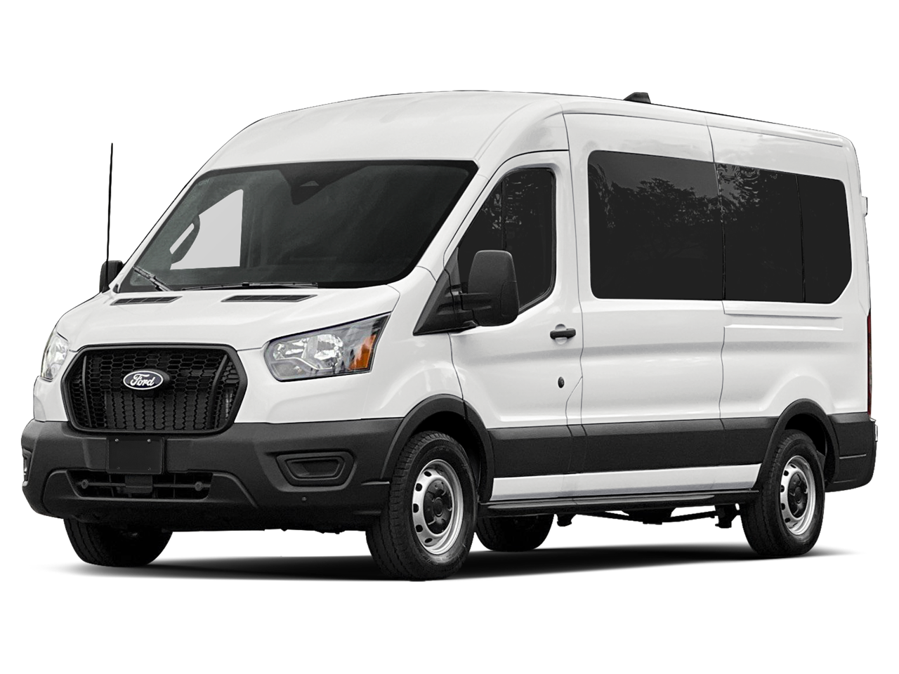 2026 Ford Transit-350 XL in Oxford White — front three-quarter view