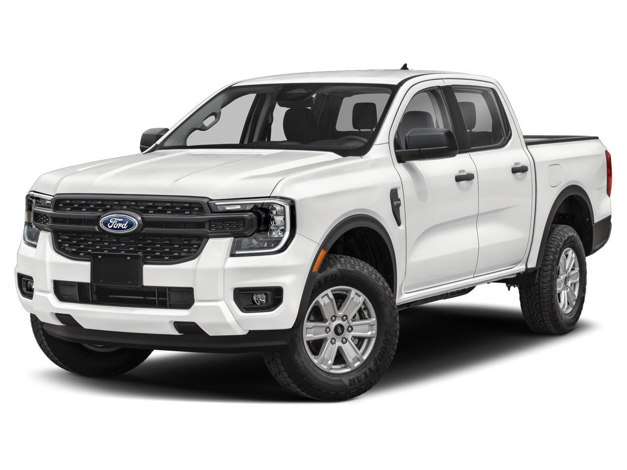 2024 Ford Ranger XL 4x4 Supercrew in Gray Metallic — front three-quarter view