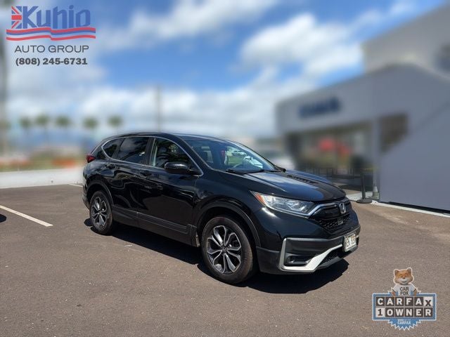 2021 Honda CR-V EX in Black — front three-quarter view