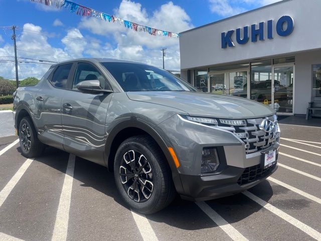 2024 Hyundai Santa Cruz SEL in Hampton Gray — front three-quarter view