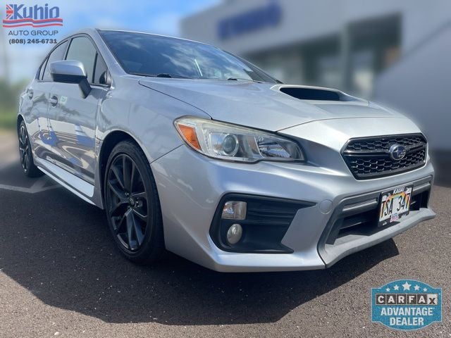 2019 Subaru WRX Premium in Ice Silver Metallic — front three-quarter view