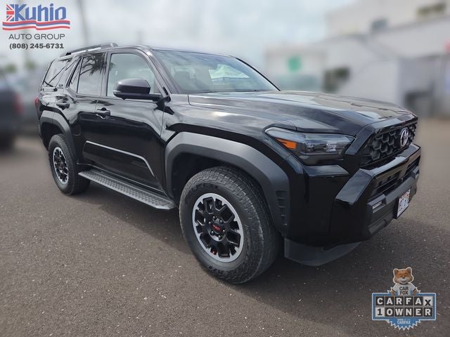 2025 Toyota 4Runner SR5 in Black — front three-quarter view