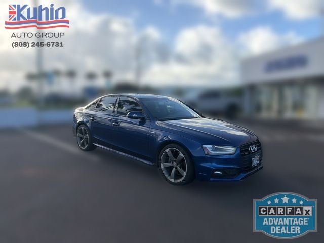 2014 Audi A4 2.0T Premium Plus quattro in Blue Metallic — front three-quarter view