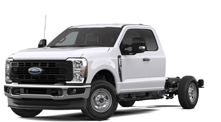 2026 Ford F-250SD XL in Oxford White — front three-quarter view