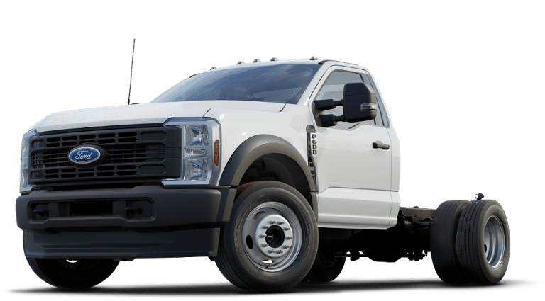 2025 Ford F-600SD XL 145 WB in Oxford White — front three-quarter view