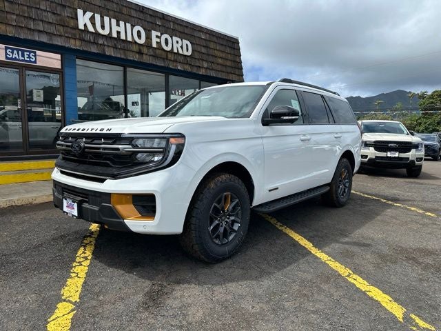 2026 Ford Expedition Tremor in Star White Metallic Tri-Coat — front three-quarter view