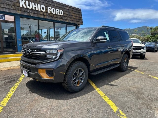 2026 Ford Expedition Tremor in Dark Matter Gray Metallic — front three-quarter view