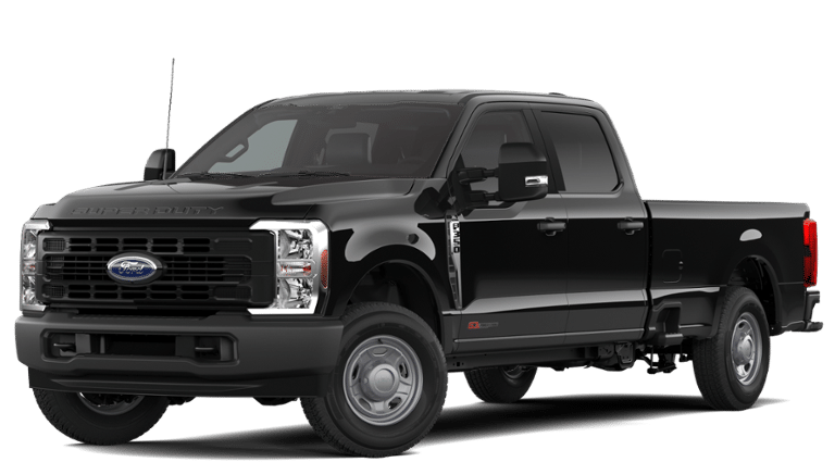 2026 Ford F-350SD XL in Agate Black Metallic — front three-quarter view