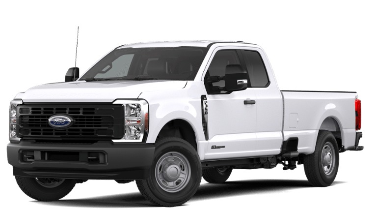 2026 Ford F-350SD XL in Oxford White — front three-quarter view