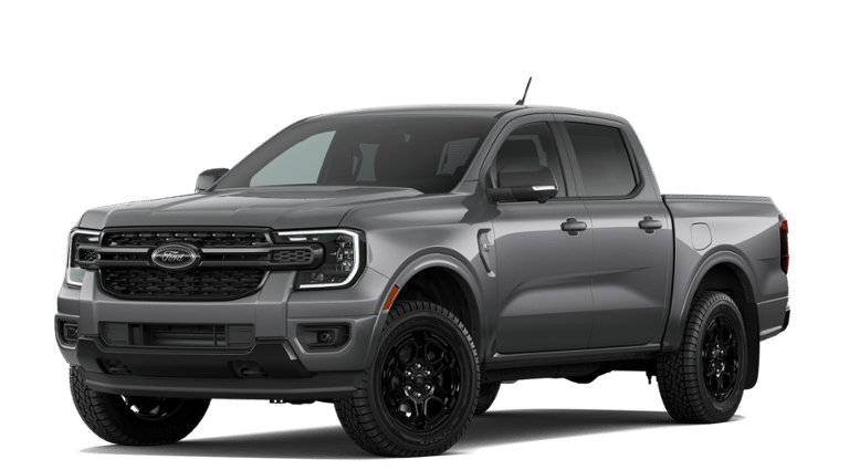 2026 Ford Ranger XLT in Carbonized Gray Metallic — front three-quarter view
