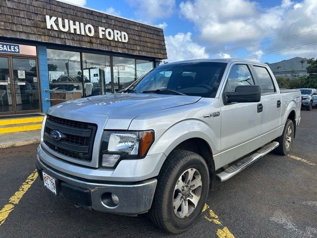 2014 Ford F-150 STX in Ingot Silver — front three-quarter view