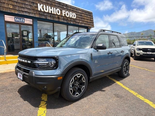 2026 Ford Bronco Sport Outer Banks in Azure Gray Metallic Tri-Coat — front three-quarter view