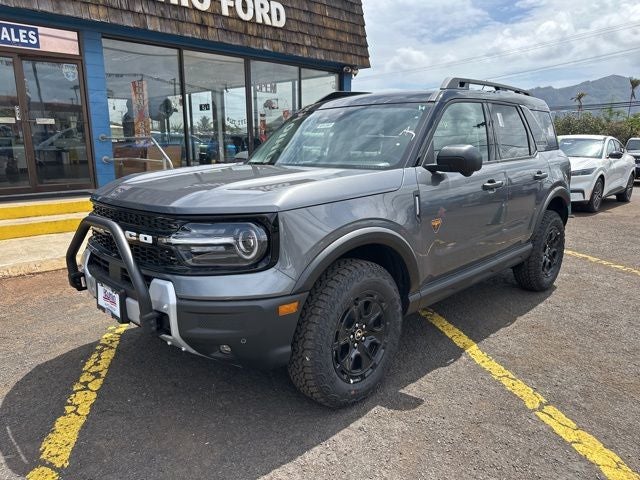 2025 Ford Bronco Sport Badlands in Carbonized Gray Metallic — front three-quarter view