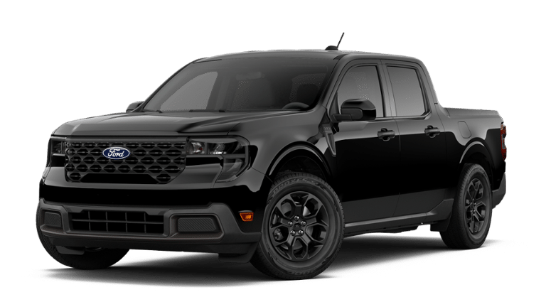 2026 Ford Maverick XLT in Shadow Black — front three-quarter view