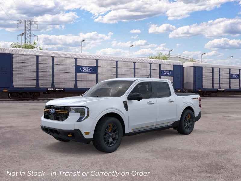 2026 Ford Maverick Tremor in Oxford White — front three-quarter view