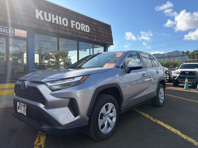 2024 Toyota RAV4 LE in Silver — front three-quarter view
